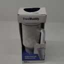 Frost Buddy Thicc Buddy - 50 oz Stainless Steel Vacuum Insulated Tumbler with Lid and Straw for Water - Travel Mug Cupholder Friendly - Gifts for Women Men Him Her (White Leopard)