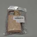 for iPhone 15 Pro Case with Card Holder and Strap for Women,Crossbody Lanyard, Make Up Mirror,Ring Stand,Snap Clasp,Cute Phone Wallet Cases 6.1 inch - Rose Gold