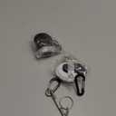 Retractable Keychain,Heavy Duty Carabiner Badge Holder, ID Badge Reel Key Chain with 31,8.8 OZ (2-pack Black & White)