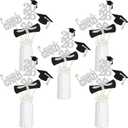 3 x 24Pcs Silver 2026 Graduation Centerpieces Sticks, Graduation Party Centerpieces for Tables Silver Graduation Table Centerpieces 2026 for Graduation Table Decorations 2026 Silver