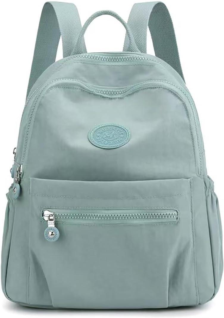 go-done MUKAITE 11L Mini fashion Backpack,Small Nylon Ladies backpacks,Women shopping Backpack(Small size) (Light Green)