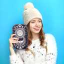 Metal Trays Large Cute Decorative Tray Ideal for Home Storage or on The Go,for Home Decor, Coffee Table, Tea, Snacks, Gifts - 11" x 7" (Purple)