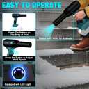 Upgrate Jet Dry Blower for Makita 18V Battery,400G Wind Pressure,High Power 500W,Cordless Compressed Air Duster Replace Compressed Air Can,Jet Fan for Car Dry,Keyboard Computer Cleaning,Air Bed