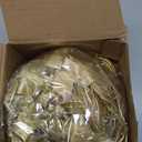 Windyun 60 Pcs Elastic Bows for Gift Boxes Wrapping 15.74 Inches Valentine's Stretch Elastic Loops with Ribbon Bows Crafts Wrapping Rope for Valentine's Gifts Weddings Party Favors (Gold)