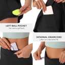 Persit Womens High Waisted Athletic Tennis Skirt Sports Golf Running Skorts with Ball Pockets (Black, S)
