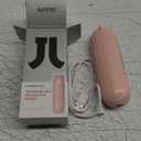 JISULIFE Handheld Mini Fan, 3 IN 1 USB Rechargeable Portable Fan [12-19 Working Hours] with Power Bank, Flashlight, Pocket Design for Travel/Summer/Concerts/Lash, Gifts for Women (Pink)