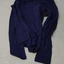 Natural Uniforms Women's Under Scrub Tee Crew Neck Long Sleeve T-Shirt (True Navy Blue), S