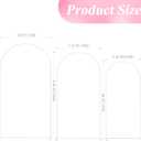 Wokceer Wedding Arch Backdrop Stand 7.2FT, 6.6FT, 6FT Set of 3 White Metal Wedding Arch Stand for Wedding Ceremony Baby Shower Birthday Party Garden Floral Balloon Arch Decoration