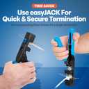 Everest easyJACK - 90 Angled Speed Termination Keystone Tool - Time Saver Network Punch Down Tool - To Be Used ONLY with Everest 90 Angled RJ45 Cat5e, Cat6a and Cat6 Keystone Jacks (B087N7QQD2)