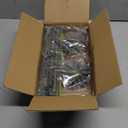 Professional Swimming Pool Brush Head with Round Ends, 17.5" Heavy Duty Aluminum Back for Cleaning Pool Walls, 7 Rows Premium Nylon Bristles with EZ Clips (Green Grey)