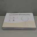 Lighted Makeup Mirror, 3000 mAh Rechargeable Double Sided Magnifying Vanity Mirror with 3 Colors, 1x/10x, 360 Rotation , Brightness Adjustable Magnification Cosmetic Light up Mirror, Women Gift (Chrome)