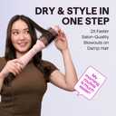 Wavytalk Hair Dryer Brush Set, Air Sculpt 4-in-1 Hot Air Brush Set, Multi Hair Styler for Salon Blowouts, Smooth Curls, Volumizing and Straightening, Sleek and Less Frizz, Pink