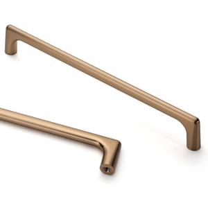 Asidrama 10 Pack 6.3 Inch(160mm) Champagne Bronze Cabinet Pulls Cabinet Handles Cupboard Handles Kitchen Cabinet Hardware for Cupboard Drawer Pulls