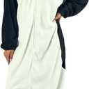 Bioworld Penguin Adult Hooded Kigurumi Onesie Costume Union Suit (White, XL)