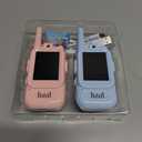 Kids Video Walkie Talkies, 2 Pack Long Range Walkie-Talkie for Kids, Rechargeable Video Call Toys for Indoor, Camping, Hiking, Travel, Christmas Birthday Gift for Boys Girls Age 3-5 (Blue/Pink)