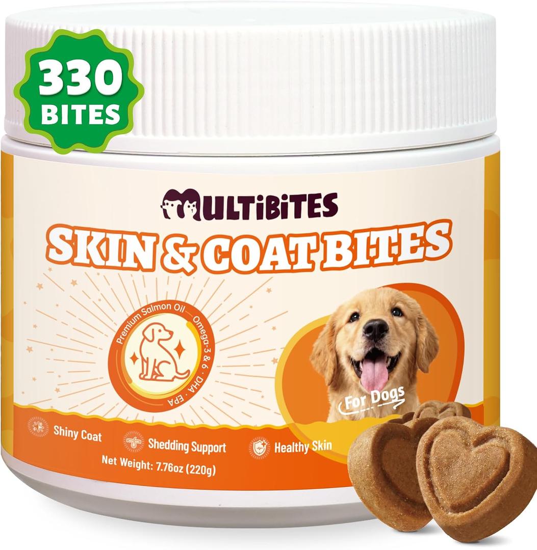 Dog Skin and Coat Supplement, for Itching Skin Relief, 7.76 oz