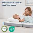 Freesof Odorless Foldable Mattress Medium Twin Size 75" x 38" x 6" | 6 Inch Folding Foam Mattress With Storage Bag, Fiberglass Free Trifold Memory Foam Mattress for Murphy Bed, RV, Guest Bed