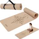 HAHE Yoga Mat Thick (8MM,1/3"), Eco-Friendly POE Non Slip Yoga Mat, High Rebound & Shock Absorption, Anti-Tear & Sweat-Resistant for Yoga, Fitness, Home, Workouts, Large Pilates Mats 72"x24" with Carrying Strap