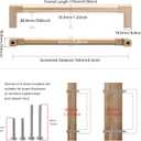 TUNNY 10 Pack Classic Solid Cabinet Handles-6.3"/160mm Screw Spacing Champagne Bronze Furniture Hardware Handles for Bathroom Dresser Kitchen Cabinets Bedroom Cabinet Pulls