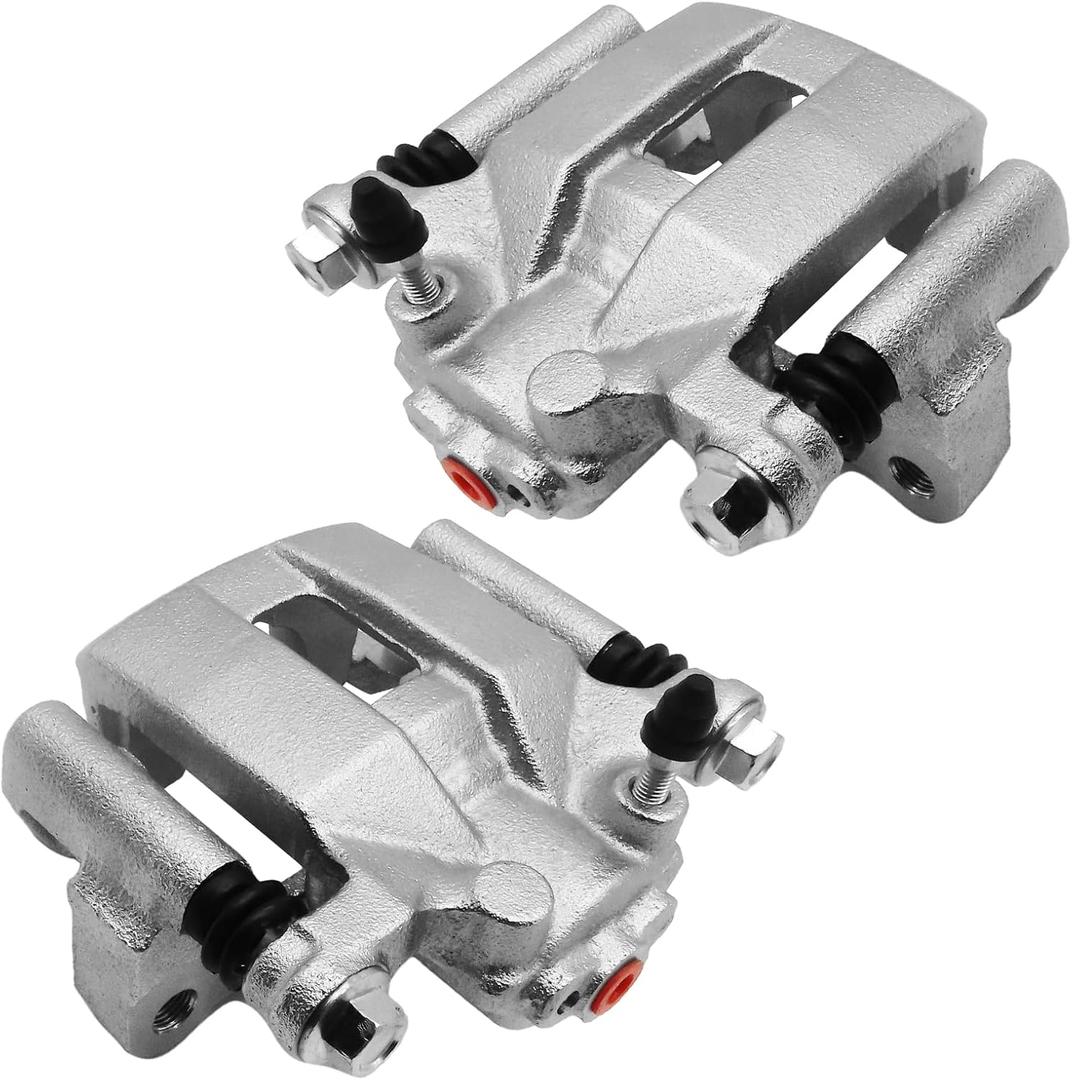 Rear Brake Caliper with bracket compatible with 2008-2013 Nissan Rogue, 2014-2015 Nissan Rogue Select L4 2.5L, Rear Driver and Passenger Side, set of 2, 19-B3437 19-B3436