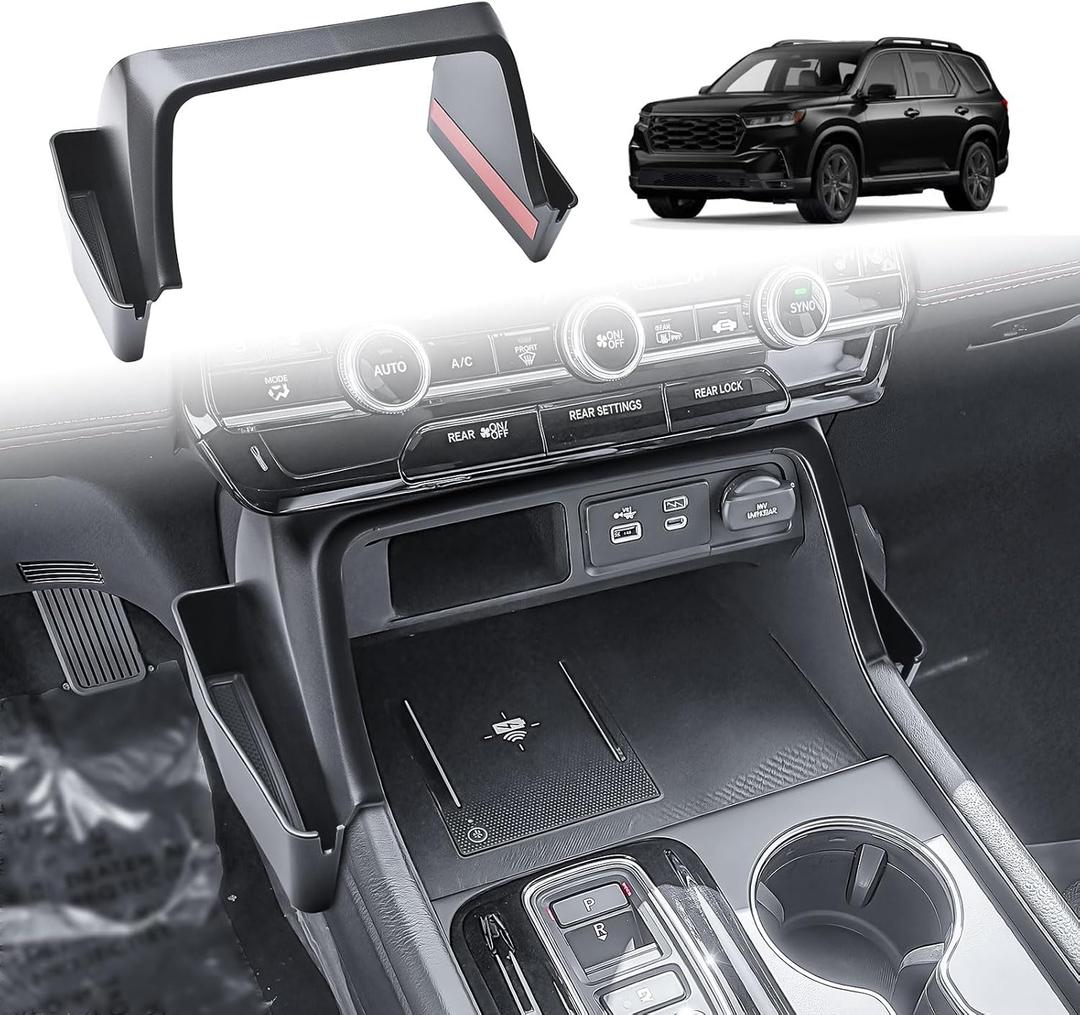 RUNROAD Center Console Organizer Tray Compatible with 2023 2024 2025 2026 Honda Pilot / 2026 Passport Accessories, Armrest Storage Tray Console For Pilot 2026 Passport Gear Shift Dashboard Storage Box