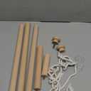 Beyeutao Tapestry Hanger Wooden Tapestry Hanging Rod Adjustable Wood Rug Hanger 16-60 Inch Wall Hanging Tapestry Rods Rug Hangers for Walls.