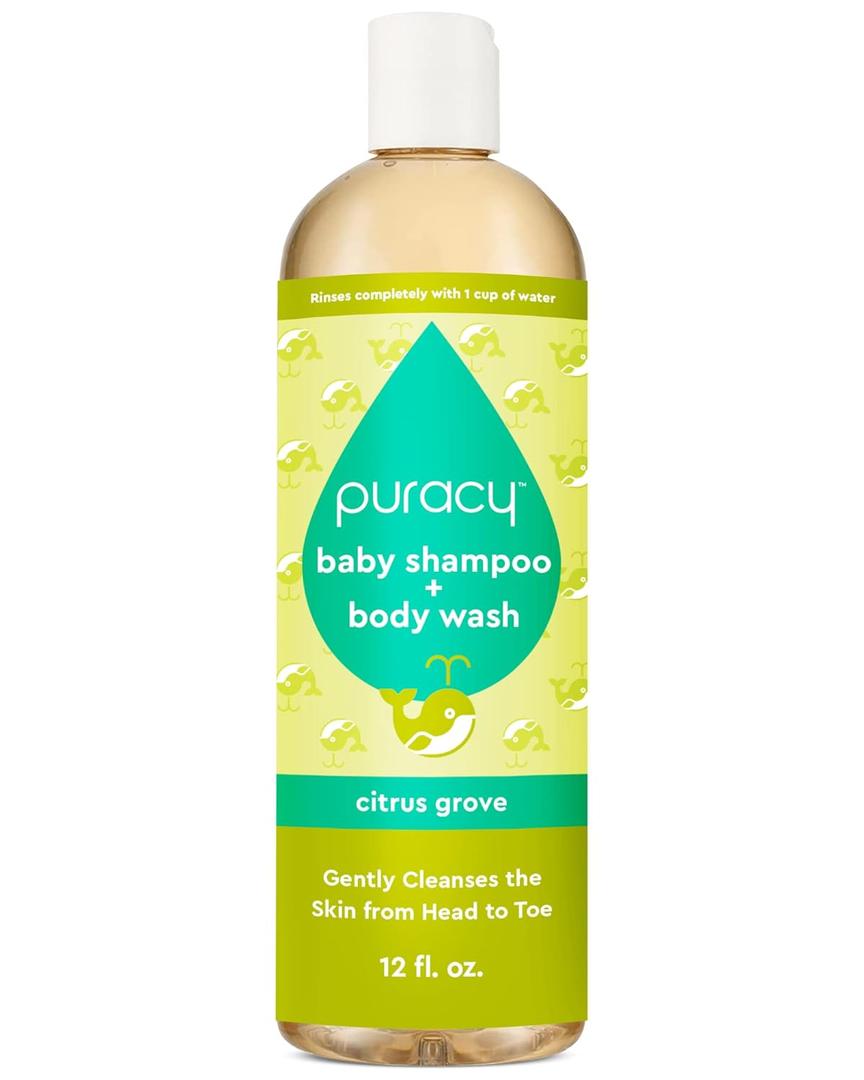 Puracy Shampoo & Body Wash for Children, Gently Scented Natural Baby Wash for Sensitive Skin, Plant-Based Baby Shampoo and Daily Bath Soap, Nourishes & Protects, 12 Ounce (12 Fl Oz (Pack of 1))
