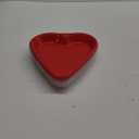 Valentine's Heart Shaped Serving Tray Platter Plastic Red Heart Disposable Plates Valentines Day Dessert Plates Snack Tray with Clear Lids for Valentine Birthday Party Table Decoration Dinner (25 Set)