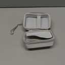 Comecase Digital Camera Carrying Case Compatible with CAMKORY/for VAHOIALD/for Canon PowerShot G7X/ for Kodak Pixpro/for Sony DSCW800 Compact Small Camera Storage Bag for Boys Girls Kids (White)