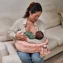 My Brest Friend Super Deluxe Nursing Pillow - Enhanced Comfort & Ergonomic Breastfeeding Pillow for Ultimate Support for Mom & Baby - Adjustable and with Handy Side Pocket, Dusty Rose