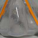 Diving Goggles, Snorkeling Breathing Tube Set, Men's and Women's New Large Frame Silicone Surface Mirror, Snorkeling mask, Diving Glasses (Pearly Orange Transparent)