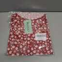 AUSELILY Women's Summer Dress Sleeveless Floral Mini Dresses with Pockets Bohemian Dress 2025 New (Red, M)