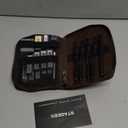 Metal Mechanical Pencil Set in Leather Case, 5PCS Art Drafting Pencil 0.3, 0.5, 0.7, 0.9 & 2mm Lead Holder, 9 Tube (4B 2B HB 2H Colors) Lead Refills for Drawing, Sketching, Writing (Black)