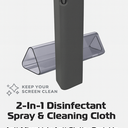 ZGEAR 2-In-1 Disinfectant Spray & Cleaning Cloth (portable screen cleaning kit)