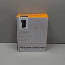 Single Serve One Cup Coffee Maker, for K Cups and Grounds, Mini Coffee Maker with Portable Handle, 6 to 12 Oz Brew Size, for Travel, Camping, Office, RV and Dorm, 120V, Black and Gold