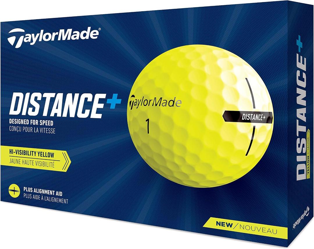 TaylorMade Golf Distance+ Golf Balls, Large