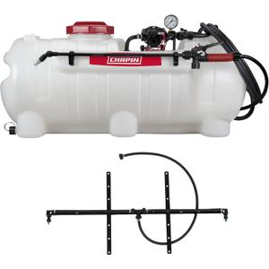 Chapin 97214: Made in The USA 25-Gallon 2.5GPM/12V EZ Mount Deluxe Multi-Purpose ATV/UTV Tank Sprayer for Lawn & Garden, Farm & Acreage, Fertilizers, Weed Control, with 2-Nozzle Spray Boom Attachment
