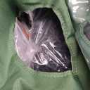 Heated Cat House for Outside, Insulated Weatherproof Heated Outdoor Cat House with Waterproof Eaves & Escape Door, Elevated Outdoor Cat Shelter for Feral Stray Cat (Green, 16.5"x12.6"x16.9")