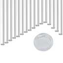 NEX&CO Transparent Wax Sticks for Wax Sealing for Mini Hot Glue Guns - Total Clear, 7mm, 20 Sticks Included, Crystal-Clear Invisible Seals for DIY Crafts, Invitations, Envelope, Cards (60)