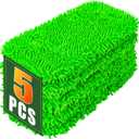 Mop Pads for Swiffer Sweeper Reusable Mop Dry Wet Mop Pad Refills Microfiber Replacement Sweeping Cloths Floor Cleaning Mopping Pad (5PCS) (Green)