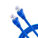 GE Cat6 Ethernet Cable, 3ft Ethernet Cable, Up to 1Gbps, Rated 250 Mhz, UTP, for High Speed Internet Devices, Streaming Devices, Routers, RJ45 Connectors, for Home or Office, Blue, 70329