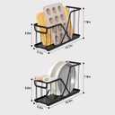 2 Pack Pull Out Cabinet Organizer for Cutting Board, Baking Sheet, Cookie Sheet, Sliding Rack for Bakeware & Trays, for Narrow Cabinet Space