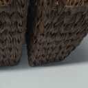 GRANNY SAYS Woven Trash Basket, Brown Wastepaper Basket with Handles, Wicker Bathroom Trash Can for Dorm Laundry Room, 2-Pack, 13" x 7 ½" x 12 ½"