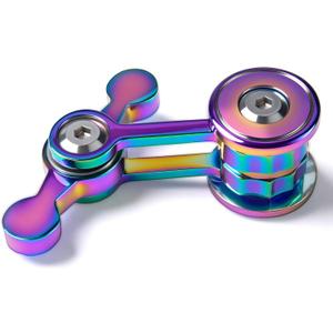 Fidget Spinner for Adults, Metal Silent Figette Office Desk Toy Quiet Cool Gadgets Gifts for Teen Boys Kid Anxiety Stress Relief Calm Down Sensory Autism Autistic ADHD Airplane Travel Need Must Have (Color)