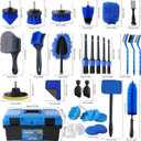 36Pcs Car Detailing Kit, Car Detailing Brush Set, Car Cleaning Kit, Auto Detailing Tools for Interior Exterior Wheels, Professional Car Wash Accessories with Windshield Cleaning Tool and Storage Box