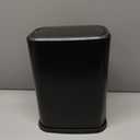 Cesun 2.1 Gallon Bathroom Trash Can with Swing-Top Lid, Small Stainless Steel Garbage Can with Removable Inner Bucket, Slim Waste Basket for Home, Office, Toilet, Bedroom, Living Room (Black)