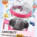 Tumbler Adapter for Stanley to Flavors Cartridges | Leak-Proof Silicone, Food-Grade Material, Compatible with 30oz & 20oz Stanley Quencher H2.0 FlowState Tumblers and Flavor Cartridges, Easy Clean (Passion Pink)