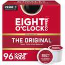 Eight O'Clock Coffee The Original, Single-Serve Keurig K-Cup Pods, Medium Roast Coffee Pods, 96 Count (24 Count (Pack of 4))