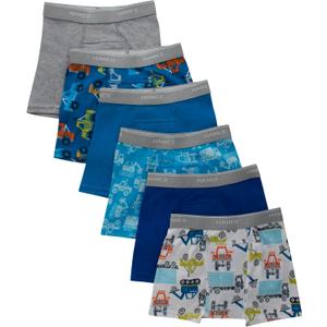 Hanes Boys' Potty Trainer Underwear, Boxer Briefs, 6-Pack (4T)