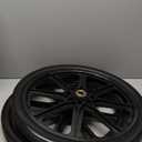20" Flat Free Tire and Wheel, with 3/4" & 5/8" Bearing, 2.45" Centered Hub, Replacement Wheel For Rubbermaid Wheelbarrow, Garden Yard Cart, 2 Pcs